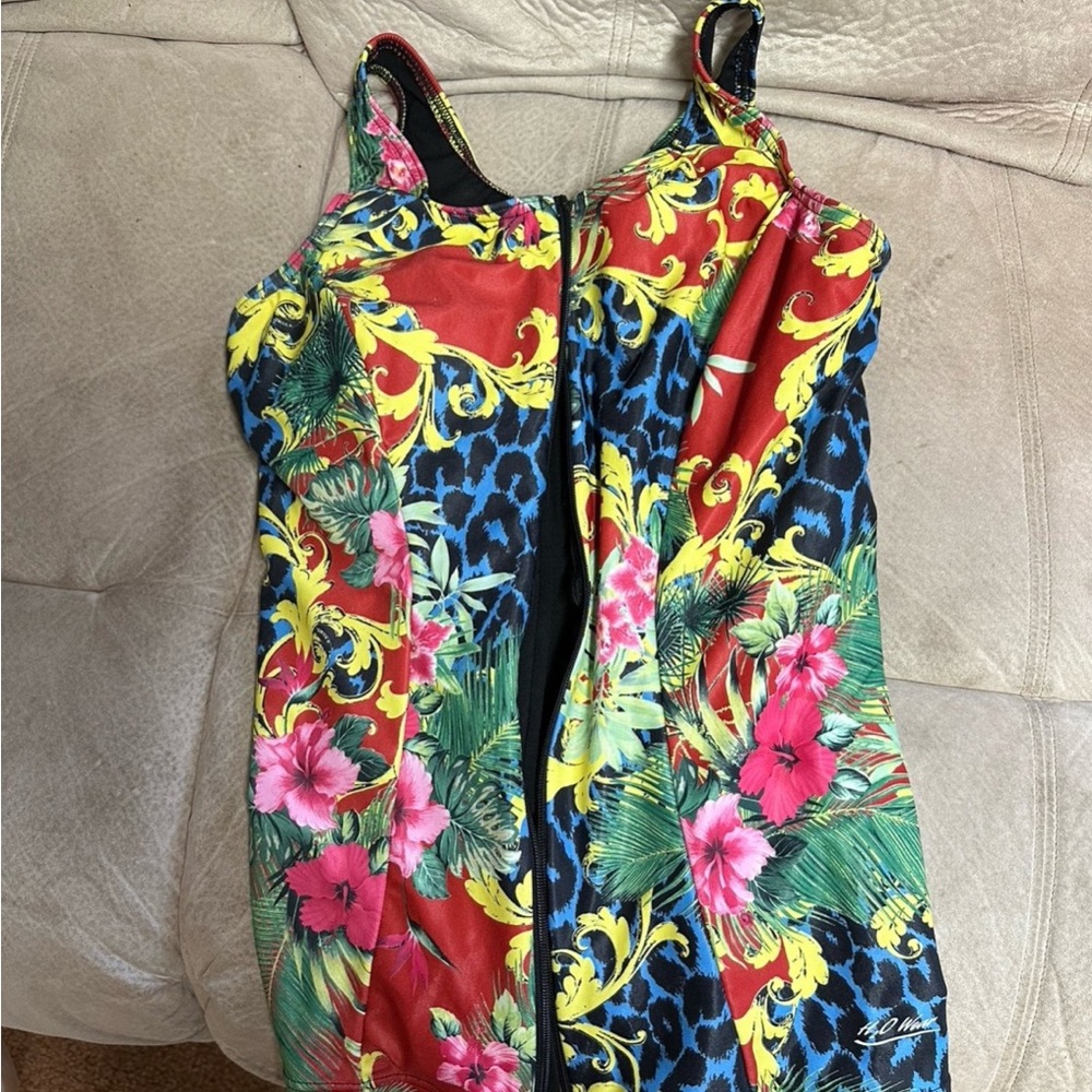 H2O chlorine Resistant Swimwear, full zip lined, lightly padded cups